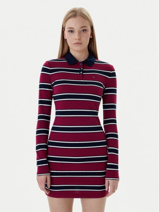 Zdjęcie produktu Tommy Jeans Sukienka codzienna DW0DW21901 Czerwony Regular Fit