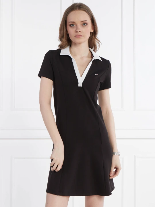Zdjęcie produktu Tommy Jeans Sukienka CONTRAST VPOLO czarny