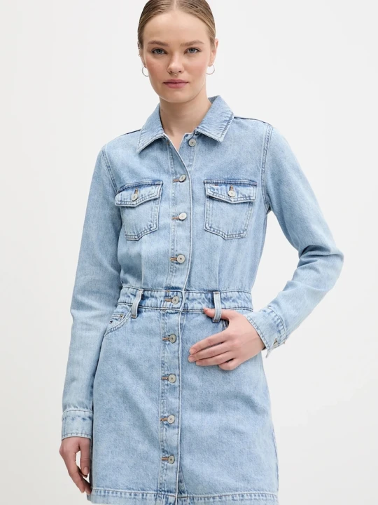Zdjęcie produktu Tommy Jeans sukienka jeansowa niebieski