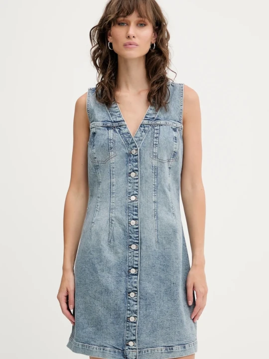 Zdjęcie produktu Tommy Jeans sukienka jeansowa niebieski