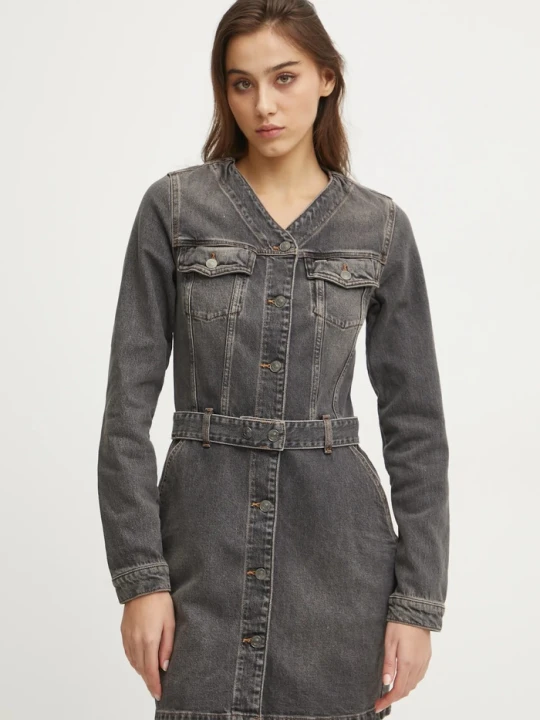 Zdjęcie produktu Tommy Jeans sukienka jeansowa szary