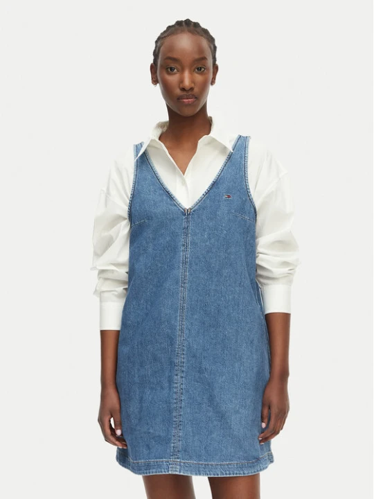 Zdjęcie produktu Tommy Jeans Sukienka jeansowa DW0DW22876 Niebieski Relaxed Fit