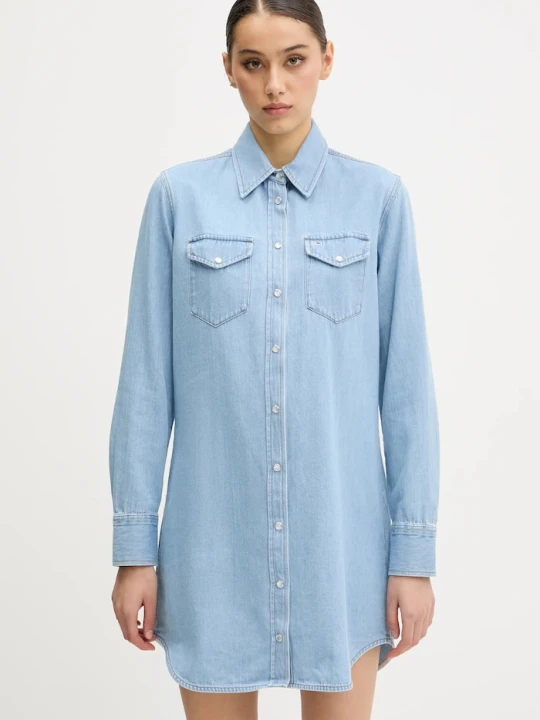 Zdjęcie produktu Tommy Jeans sukienka jeansowa niebieski