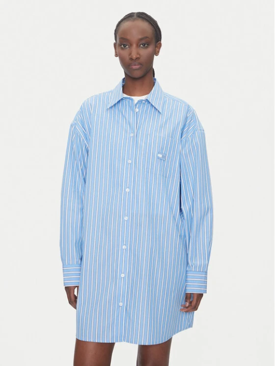 Zdjęcie produktu Tommy Jeans Sukienka koszulowa DW0DW21122 Niebieski Relaxed Fit