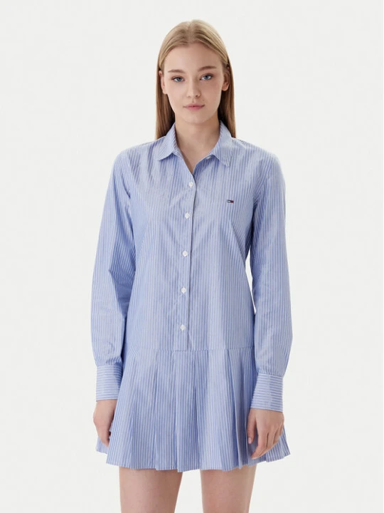 Zdjęcie produktu Tommy Jeans Sukienka koszulowa Party DW0DW22635 Niebieski Regular Fit