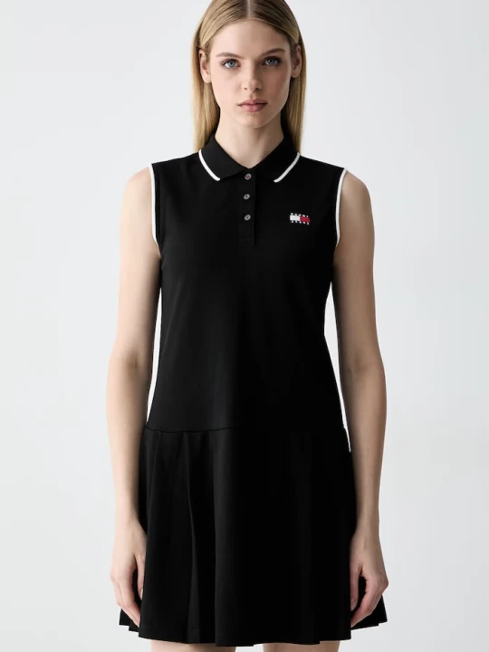 Zdjęcie produktu Tommy Jeans sukienka z bawełną czarny