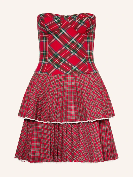 Zdjęcie produktu Tommy Jeans Sukienka Z Odkrytymi Ramionami rot XLF Ornamental Red