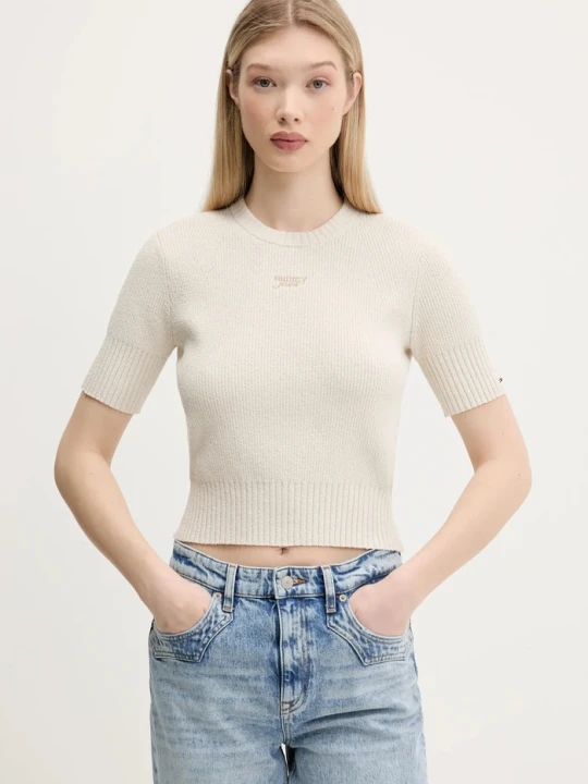 Zdjęcie produktu Tommy Jeans sweter beżowy