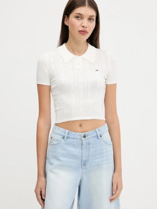 Zdjęcie produktu Tommy Jeans sweter biały
