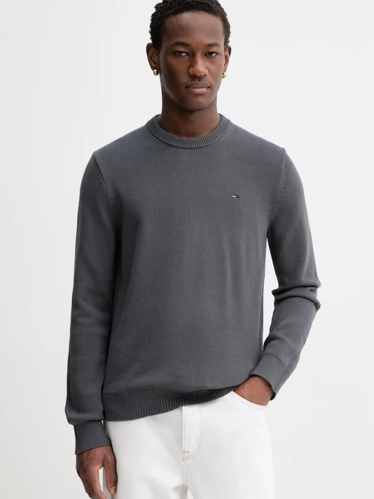 Zdjęcie produktu Tommy Jeans sweter bawełniany szary