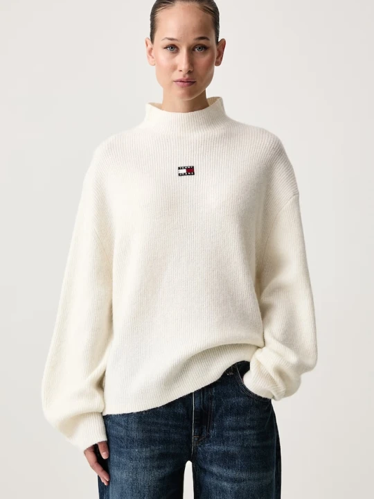 Zdjęcie produktu Tommy Jeans sweter damski z wełną beżowy