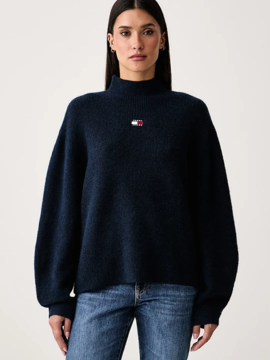 Zdjęcie produktu Tommy Jeans sweter damski z wełną granatowy
