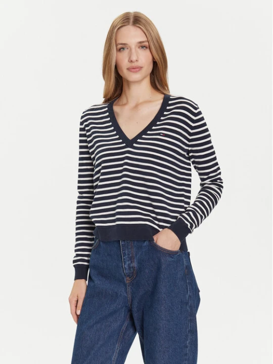 Zdjęcie produktu Tommy Jeans Sweter Essential DW0DW19888 Granatowy Regular Fit