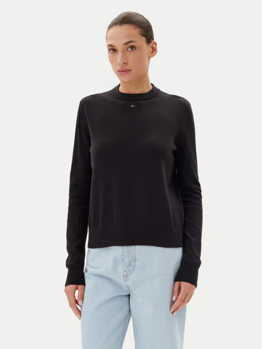 Zdjęcie produktu Tommy Jeans Sweter Essential DW0DW20159 Czarny Regular Fit