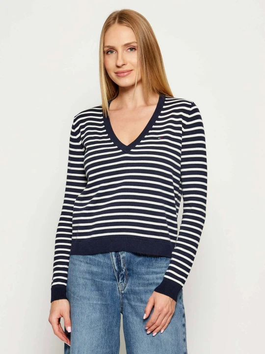 Zdjęcie produktu Tommy Jeans Sweter ESSENTIAL | Regular Fit granatowy