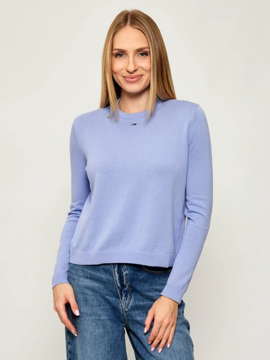 Zdjęcie produktu Tommy Jeans Sweter ESSENTIAL | Regular Fit fioletowy