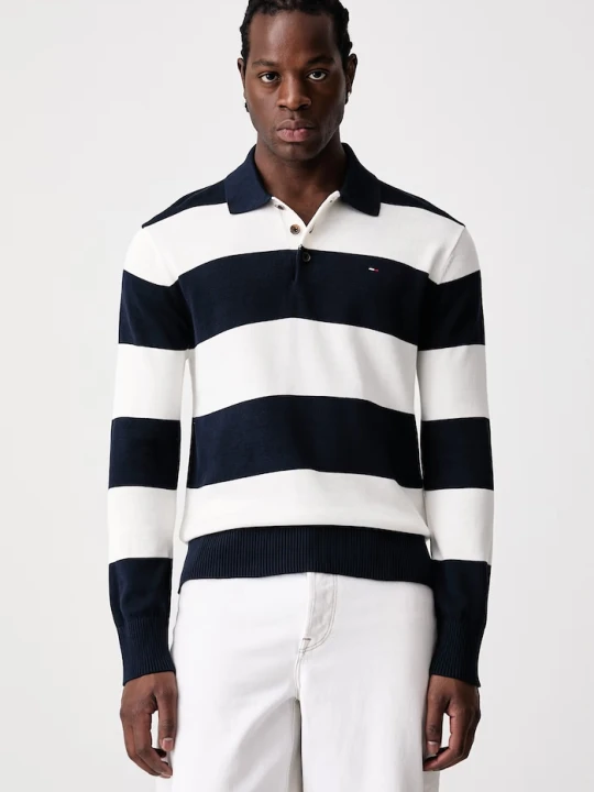 Zdjęcie produktu Tommy Jeans sweter męski bawełniany granatowy