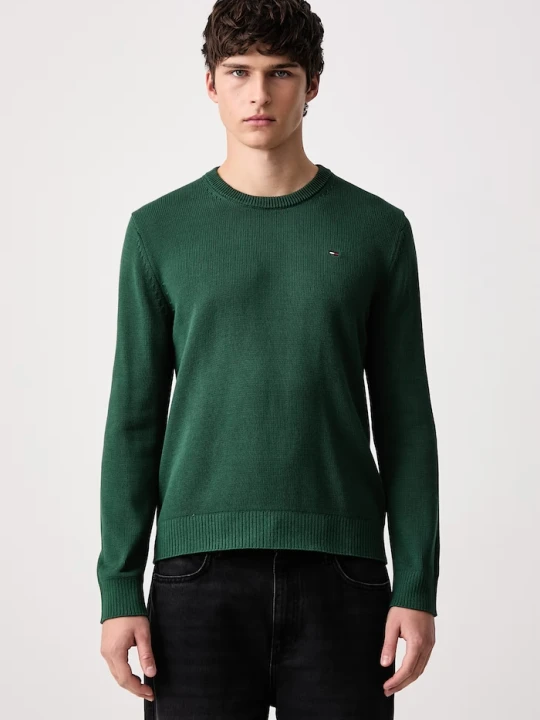 Zdjęcie produktu Tommy Jeans sweter męski bawełniany zielony