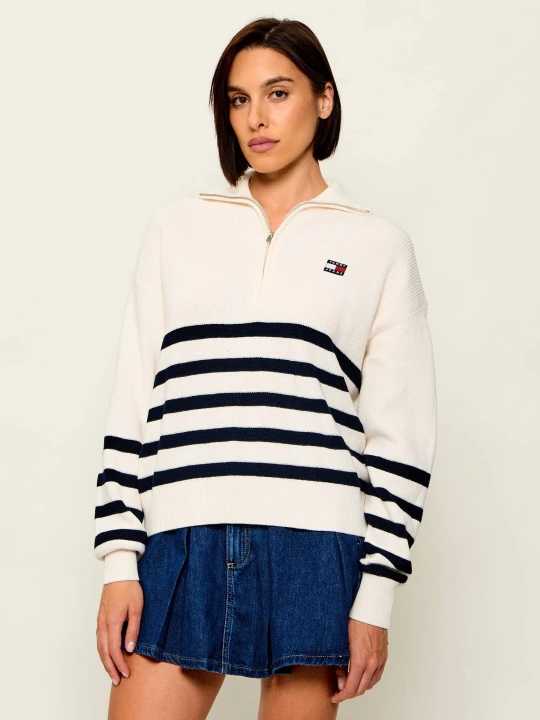 Zdjęcie produktu Tommy Jeans Sweter | Oversize fit ecru
