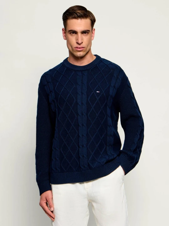 Zdjęcie produktu Tommy Jeans Sweter | Regular Fit granatowy