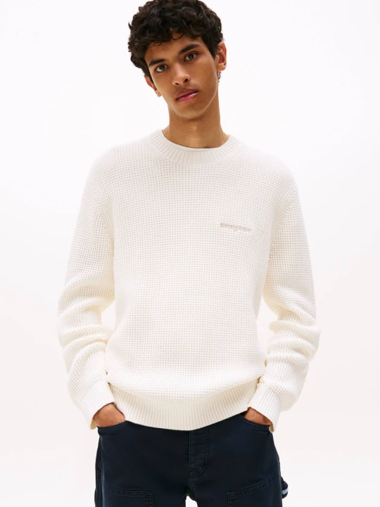 Zdjęcie produktu Tommy Jeans Sweter | Regular Fit ecru