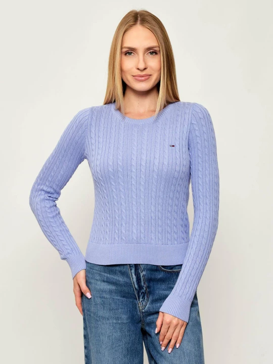 Zdjęcie produktu Tommy Jeans Sweter | Regular Fit lawendowy