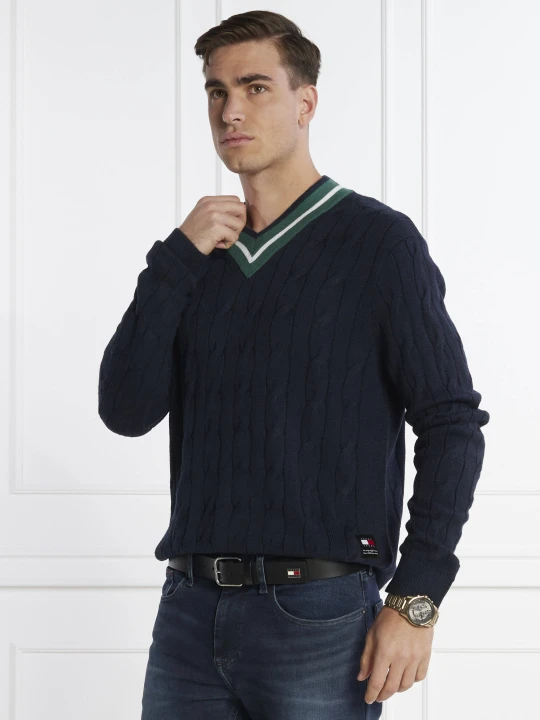 Zdjęcie produktu Tommy Jeans Sweter | Regular Fit granatowy