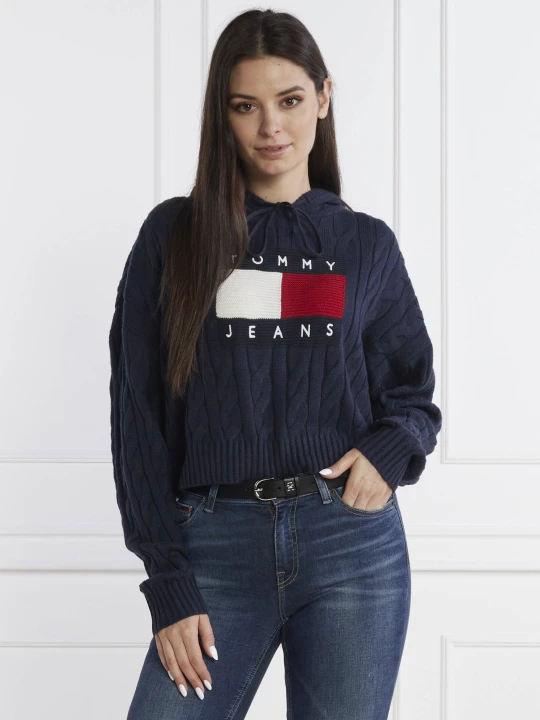 Zdjęcie produktu Tommy Jeans Sweter | Regular Fit granatowy