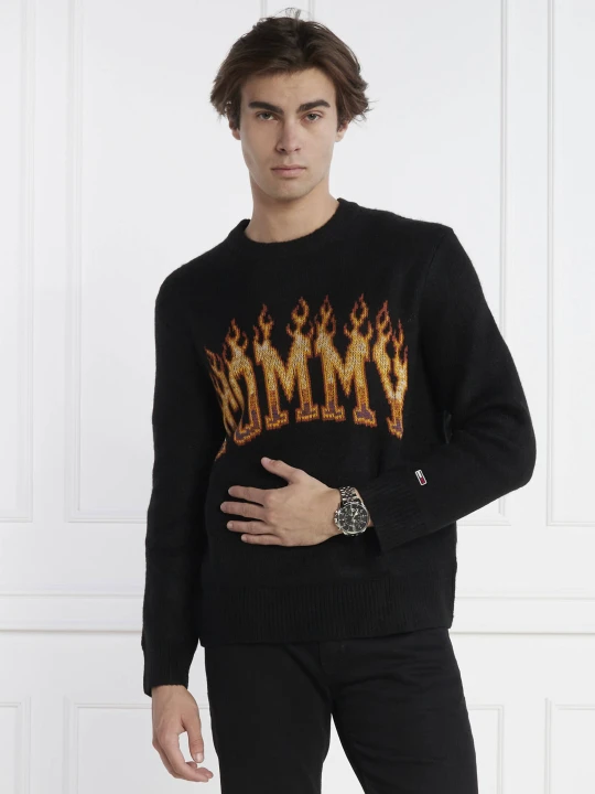 Zdjęcie produktu Tommy Jeans Sweter | Relaxed fit czarny