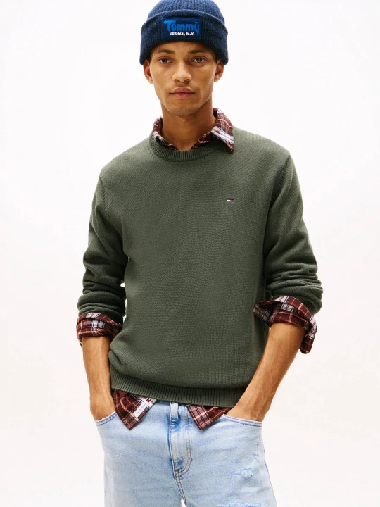 Zdjęcie produktu Tommy Jeans Sweter | Slim Fit zielony