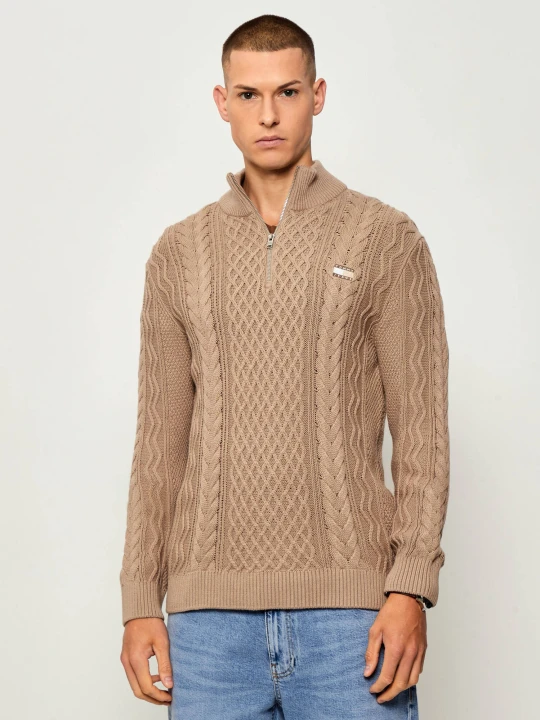 Zdjęcie produktu Tommy Jeans Sweter | Slim Fit beżowy
