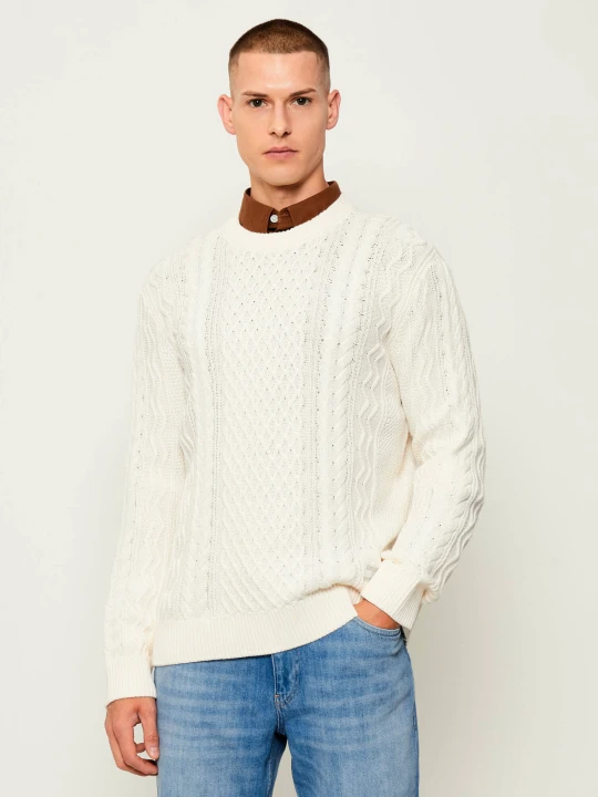 Zdjęcie produktu Tommy Jeans Sweter | Slim Fit ecru