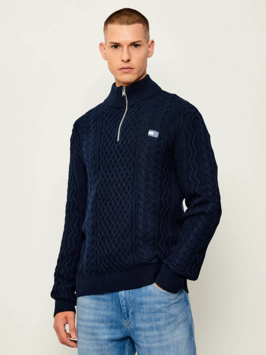 Zdjęcie produktu Tommy Jeans Sweter | Slim Fit granatowy