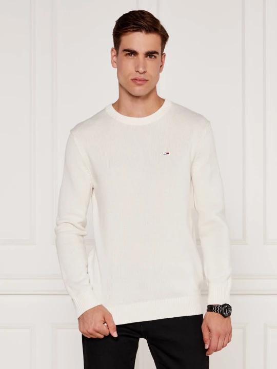 Zdjęcie produktu Tommy Jeans Sweter | Slim Fit ecru