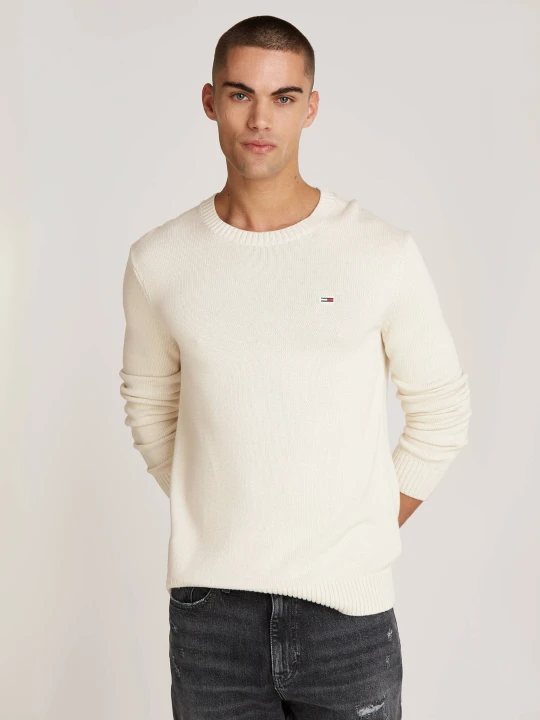 Zdjęcie produktu Tommy Jeans Sweter | Slim Fit beżowy