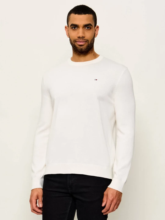 Zdjęcie produktu Tommy Jeans Sweter | Slim Fit ecru