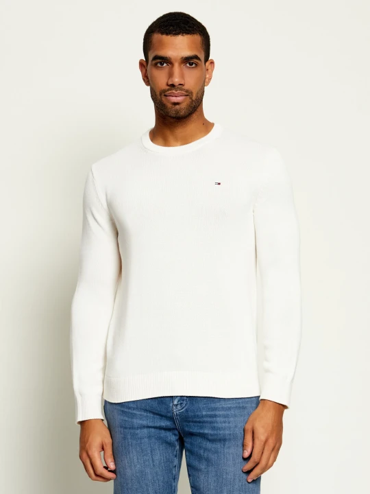 Zdjęcie produktu Tommy Jeans Sweter | Slim Fit ecru
