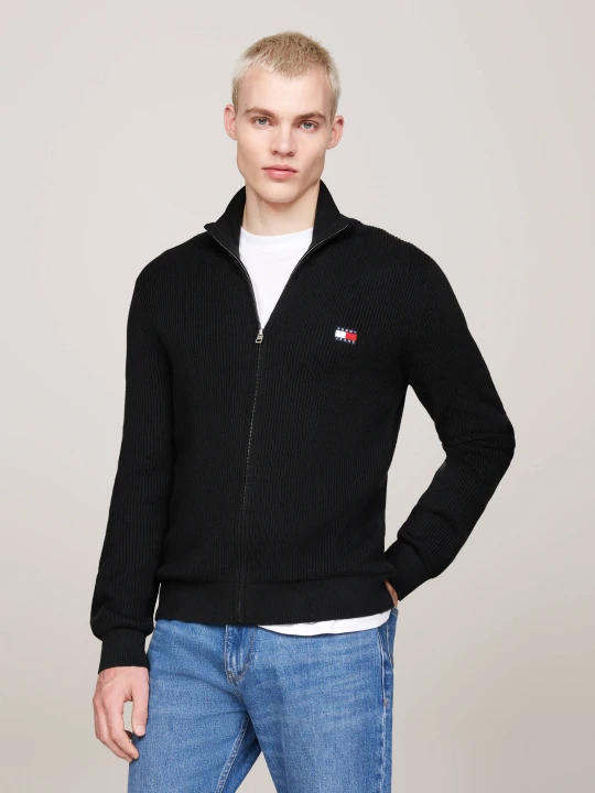 Zdjęcie produktu Tommy Jeans Sweter | Slim Fit | z dodatkiem wełny czarny