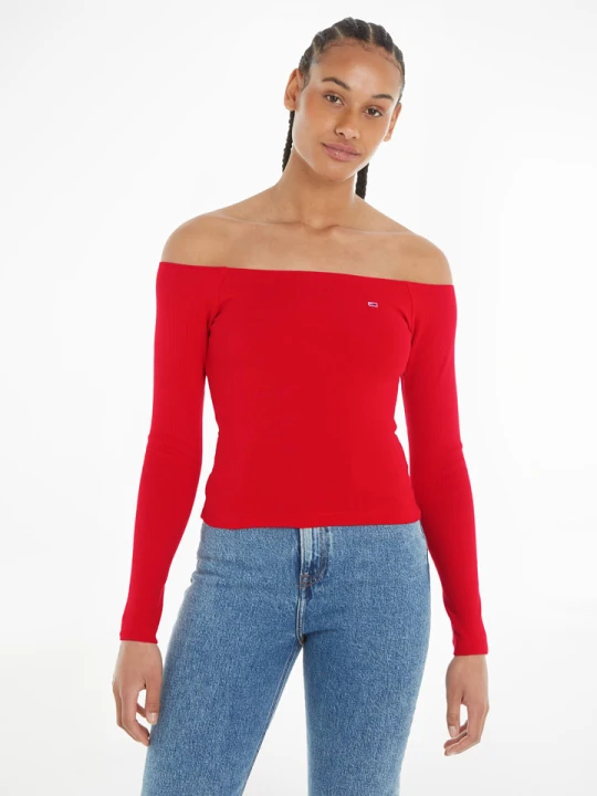 Zdjęcie produktu TOMMY JEANS Sweter w kolorze czerwonym rozmiar: L