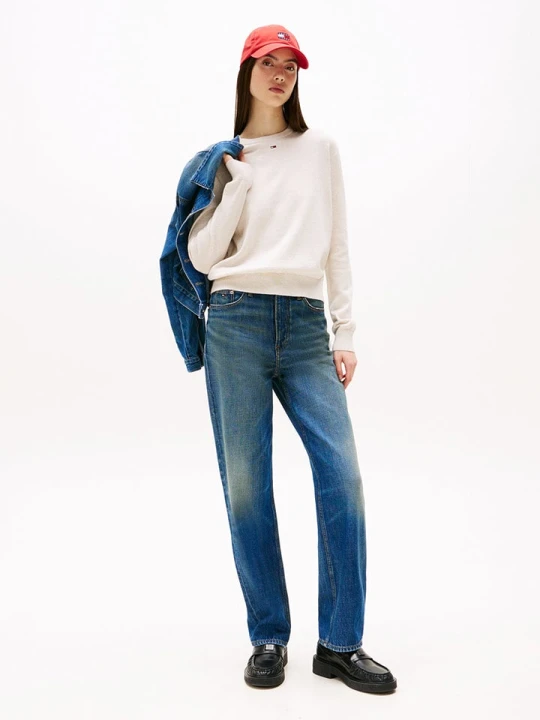 Zdjęcie produktu TOMMY JEANS Sweter w kolorze kremowym rozmiar: XS
