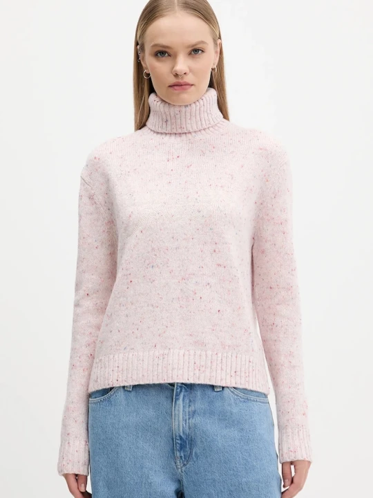 Zdjęcie produktu Tommy Jeans sweter z dodatkiem wełny różowy