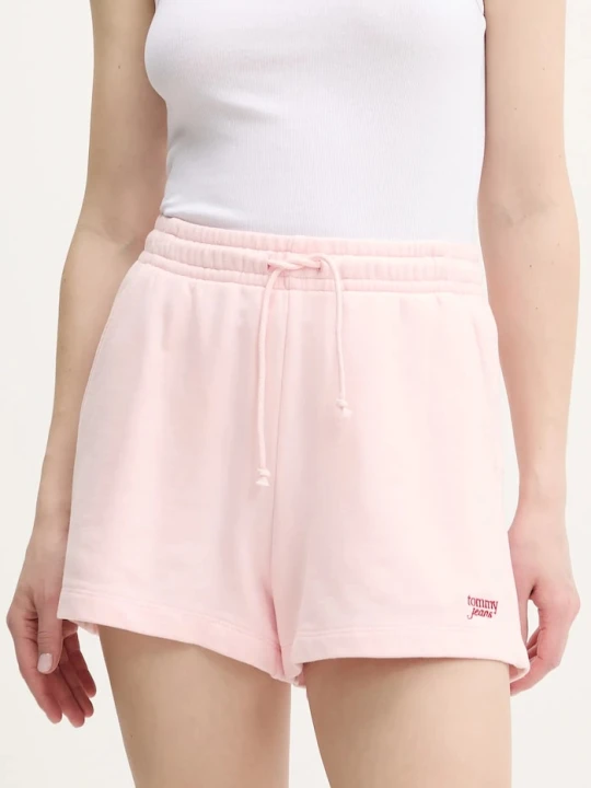 Zdjęcie produktu Tommy Jeans szorty bawełniane różowy