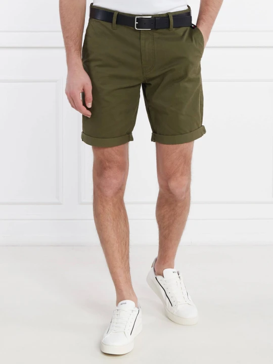 Zdjęcie produktu Tommy Jeans Szorty chino SCANTON | Regular Fit oliwkowy