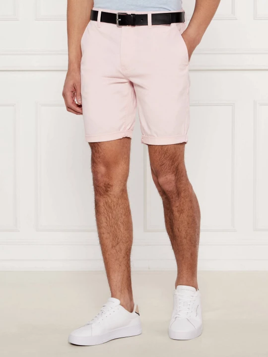 Zdjęcie produktu Tommy Jeans Szorty chino SCANTON | Slim Fit pudrowy róż