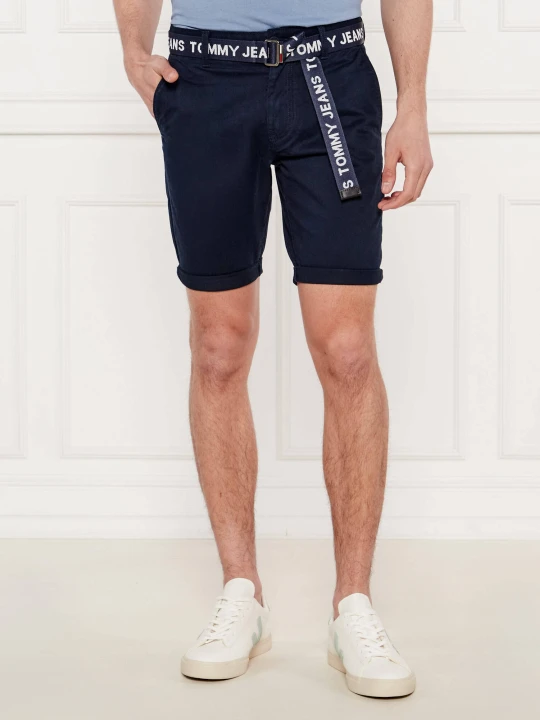 Zdjęcie produktu Tommy Jeans Szorty chino SCANTON | Slim Fit granatowy