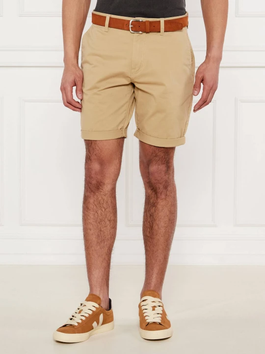 Zdjęcie produktu Tommy Jeans Szorty chino SCANTON | Slim Fit beżowy