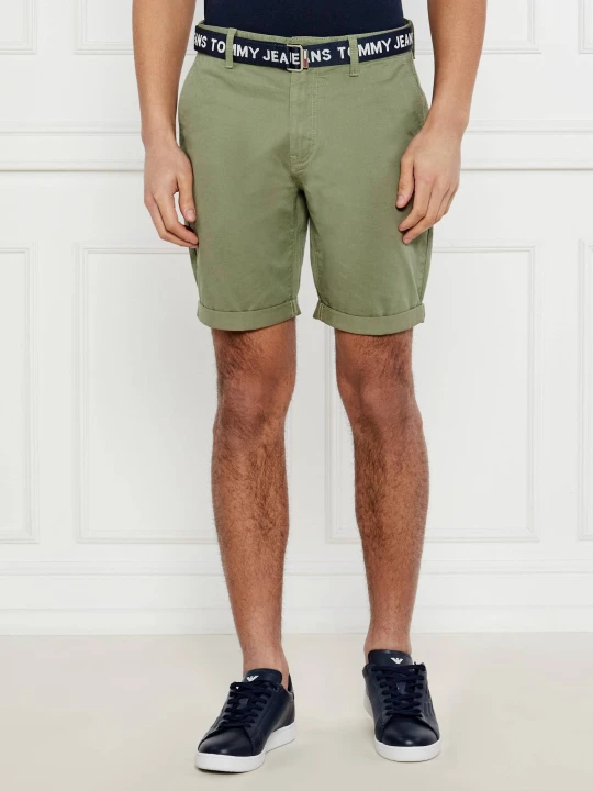 Zdjęcie produktu Tommy Jeans Szorty chino SCANTON | Slim Fit khaki