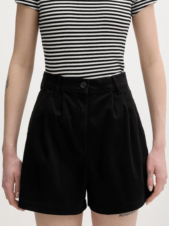 Zdjęcie produktu Tommy Jeans szorty damskie bawełniane z elastanem czarny