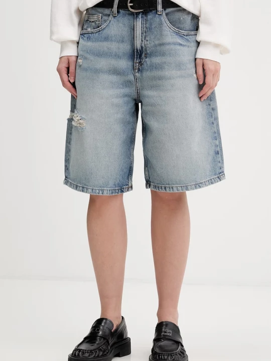 Zdjęcie produktu Tommy Jeans szorty damskie jeansowe niebieski