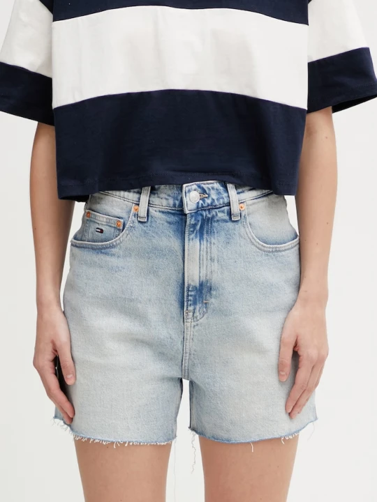 Zdjęcie produktu Tommy Jeans szorty damskie jeansowe niebieski